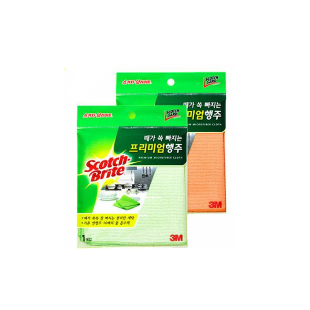 (8801230122218)3M 때가 쏙 빠지는 프리미엄 행주/그린